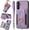 Purple, variant on A15 5G Case,Card Holder Wallet for Galaxy A15 5G Phone Case,A15 Case Ring Stand,RFID-Blocking,Wrist Strap,Leather Protective Magnetic Flip Cases Cover for Samsung Galaxy A15 (2024) (Pink)