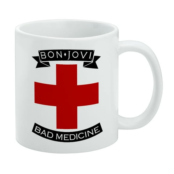 Bon Jovi Bad Medicine White Mug