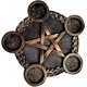 thumbnail image 1 of Portavelas de Resina KAIYANG Plato de Altar Estrella Pentáculo, 1 of 5