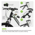 thumbnail image 4 of Cesta de Bicicleta de Lixada Bicicleta de Bicicleta baneta delantera bolsa para mascotas para viajar en compras, 4 of 7