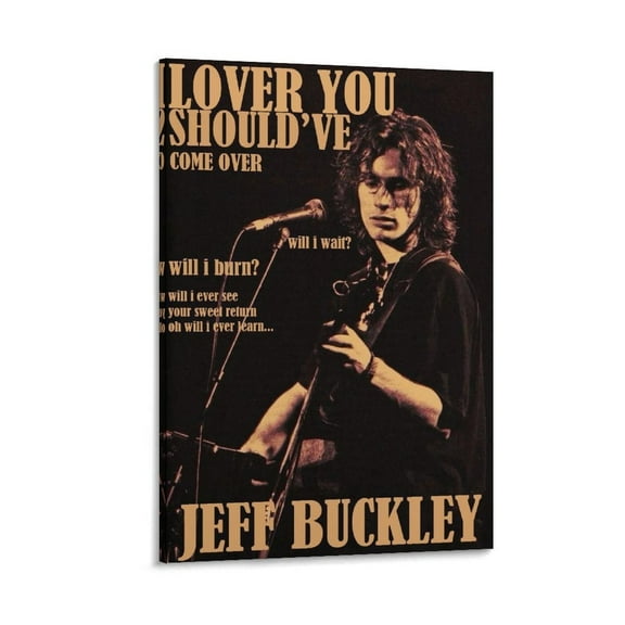 Singer Jeff Buckley Poster (20) Posters Wall Art Painting Canvas Gift Living Room Prints Bedroom Decor Poster Artworks 16x24inch(40x60cm)