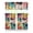 cfcl-1208, variant on Country Farmhouse Curtains 24" Short - 3 Panel Bohemian Floral Set with Vintage Botanical Print, Rod Pocket