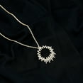 thumbnail image 3 of Rosec Jewels Lab Created Diamond Eternity Pendant with Chain - Circle Diamond Necklace (EF-VS Quality Certified) - Ready to Gift, 10K Yellow Gold, 3 of 8