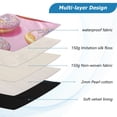 thumbnail image 3 of FORMRS 15-15.6 inch Laptop Sleeve Case Soft Carrying Quilted Computer Bag Cover, Light Pink Doughnuts, 3 of 7
