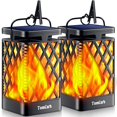 thumbnail image 1 of Farol Solar TomCare para Exteriores Impermeable con Efecto Llama Parpadeante, Paquete de 2, 1 of 7