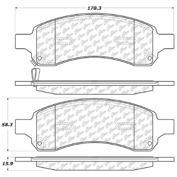 Go Parts Oe Replacement For 2007 2016 Gmc Acadia Front Disc Brake Pad Set For Gmc Acadia Walmart Com