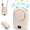 Beige, variant on Portable Neck Fan, 3 Speeds, Mini Hanging Neck Fan with Adjustable Lanyard and Bracket, 10 Hrs(White)