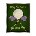 thumbnail image 3 of Stupell Industries May Course Be With You Fun Sports Golf Clubs Graphic Art Luster Gray Floating Framed Canvas Print Wall Art, Design by Graffitee Studios, 3 of 5