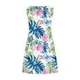 thumbnail image 5 of Viikei Womens Dresses Plus Size Summer,Women Casual Loose Summer Printed Dress Sleeveless V-neck Top/shirt Set Multicolor S, 5 of 9