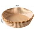 thumbnail image 5 of Ludlz 100Pcs Fryer Liners Non-Stick High-Temperature Resistant Round Parchment Paper for Frying Baking Microwave Oven Use, 5 of 7