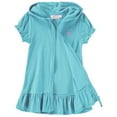 thumbnail image 2 of Pink Lemonade Girls' Hooded Zip-Up Swim Beach Terry Swimsuit Cover Up (2T-16), 2 of 5