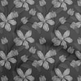 thumbnail image 1 of oneOone Velvet Gray Fabric Floral Retro Sewing Craft Projects Fabric Prints By Yard 58 Inch Wide, 1 of 5