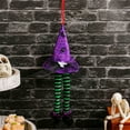 thumbnail image 5 of Halloween Decorations, Halloween Witch Hat Window Display Decoration Ghost Festival Bar Party Striped Long Leg Decoration Ornament, Purple, 5 of 7