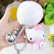 thumbnail image 1 of Sanrio-Llavero de Hello Kitty Y2k, bonito llavero Kawaii de Hello Kitty Things, Bola de piel de conejo de felpa, adornos de bolsa, regalos de joyería, 1 of 4