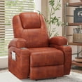thumbnail image 2 of Homall Lift Recliner Comfy Chair Power Massage Electric Recliner Chairs for Adults,Brown, 2 of 7