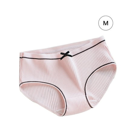 

GeweYeeli 2pcs Women Elastic Underwear Girl Cotton Briefs Breathable Moisture Wicking Panty Daily Underwear