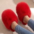 thumbnail image 3 of Ecetana Women's Furry Slippers Comfy Memory Foam Fuzzy Fluffy Slippers Non-slip Indoor House Shoes, 3 of 8