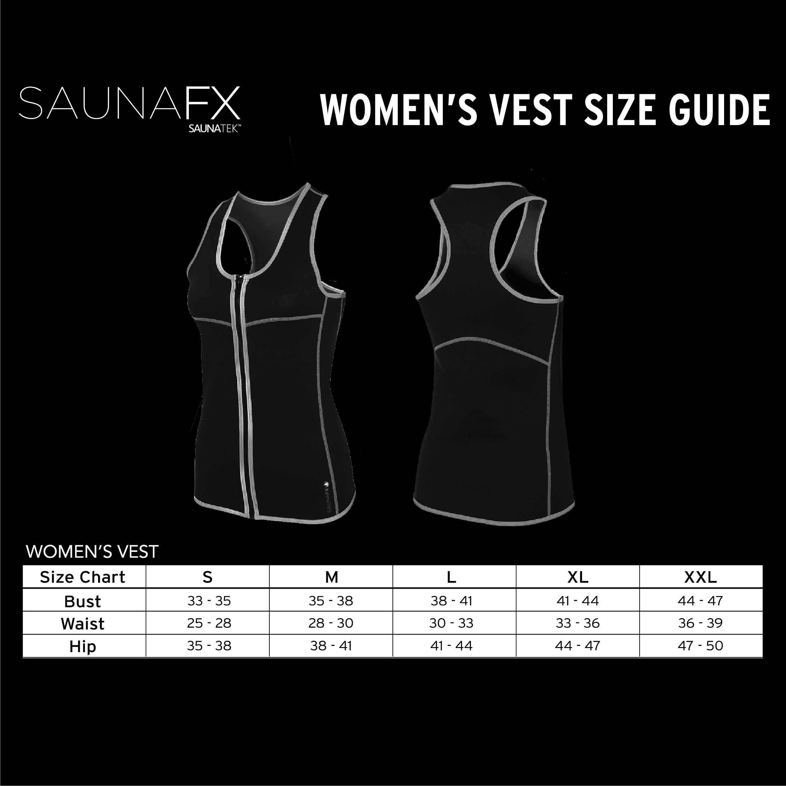 saunafx women's sauna vest