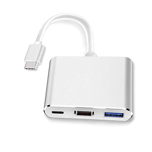 USB-C to HDMI Adapter (Supports 4K / 30Hz) - Type- C 3 in 1 Converter Cable for 2017 / 2018 MacBook Pro, MacBook, Mac Pro, iMac, Chromebook, & More US