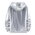 thumbnail image 2 of Veste à Capuche Imperméable Brillante pour Hommes, 2 of 5