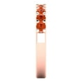 thumbnail image 4 of 0.81 ct Brilliant Round Cut Simulated Red Diamond 14k Rose Gold Eternity Band SZ 7.5, 4 of 6