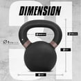thumbnail image 2 of Powder Coated Cast Iron Kettlebell Strength Training Kettlebells Weight Set for Full Body Workout, Home Gym, 2 of 4