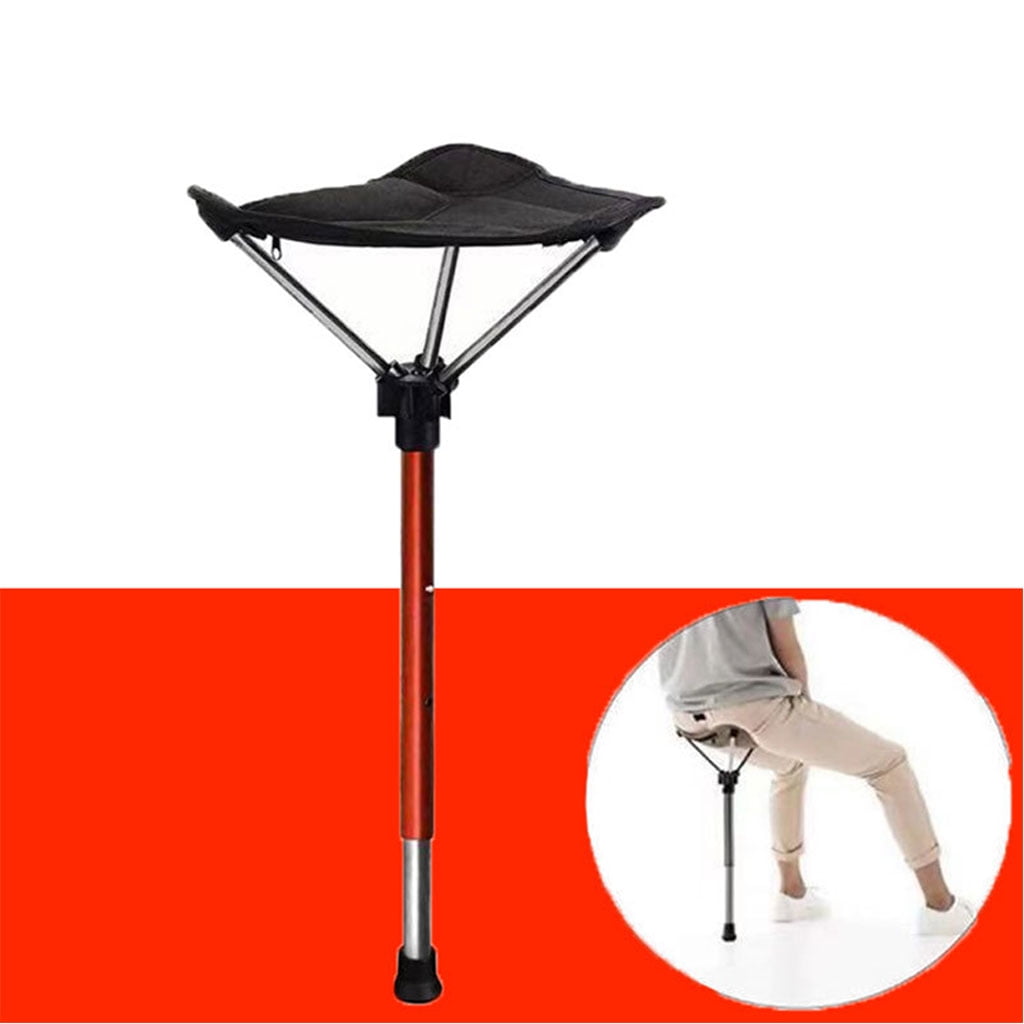 JZROCKER Adjustable Telescopic Foldable Stool Single Leg High Chair Tall Slacker Chair