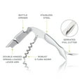 thumbnail image 2 of True Sommelier Waiter's Corkscrew Wine Opener for Birthday, Wedding, Silver, 2 of 7
