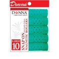 thumbnail image 1 of wonima02 Snap-on Magnetic Rollers - Large Foam Heatless Styling Rollers and Hair Clips for Hairdressing (7/8" D, LT. GREEN, 10PCS), 1 of 1