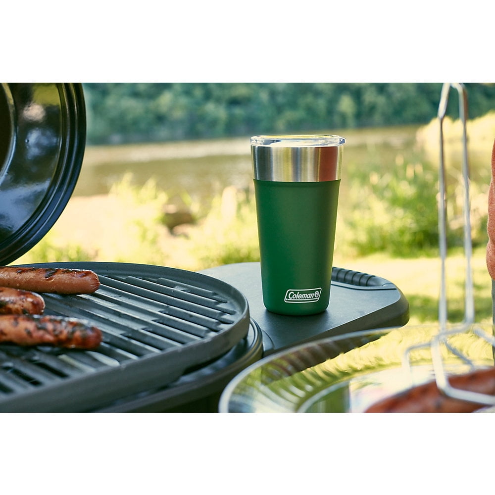 Coleman Brew Vacuum-Insulated/Durable Tumbler, Teal 16 Oz with Bottle Opener