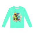thumbnail image 5 of Pyjamas pour Enfants Garçons Ensemble de Pyjama Imprimé Dinosaure Col Rond Manches Longues Pantalon 2 Pcs Printemps Automne Pyjamas pour Enfants Vert Menthe 7 Ans-8 Ans, 5 of 5