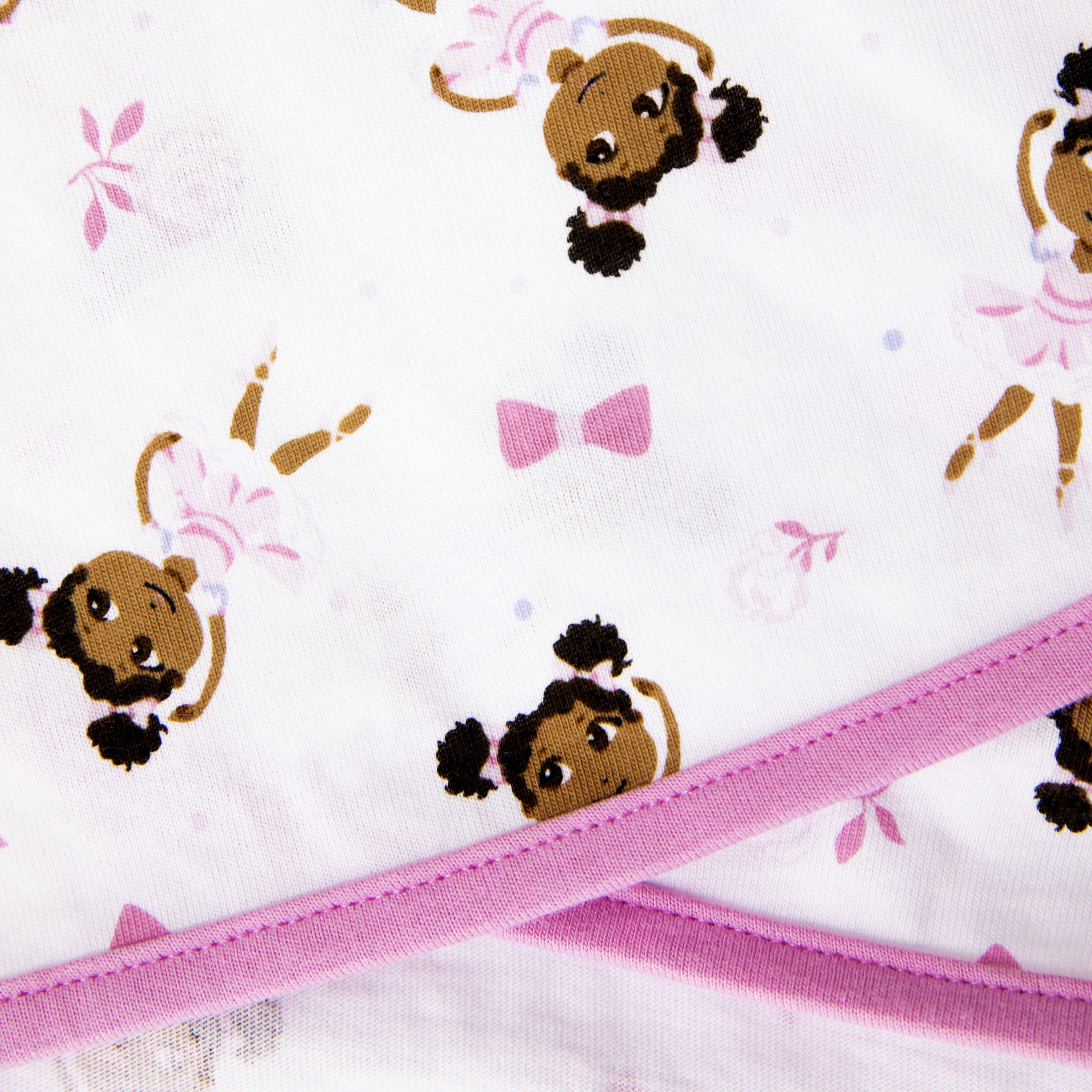 Little Muffincakes Boutique Infant Swaddle Blanket 100% Cotton Pink Ballerina (Zhara) Unisex