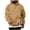 Khaki, variant on AherBiu Hoodies for Men Sweatshirts for Men Fleece Lined with Pockets Oversized Pullover Fall Winter Causal Solid Color Hoodie