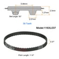 thumbnail image 2 of 4pack 116XL 037 Timing Belt 58 Teeth Rubber Geared Cogged Belt, 0.20" Pitch, 2 of 6