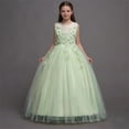 thumbnail image 6 of Miluxas Girls Dresses for Wedding Lace Dress formal Birthday Party Ball Gowns Green 4-5 Years, 6 of 8