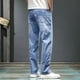 thumbnail image 3 of Pantalones vaqueros rectos de primavera y otoño para hombre, pantalones vaqueros negros para hombre, tallas grandes, tendencia oversize 2024, ropa de calle apilada de los años 90, 3 of 5