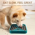thumbnail image 3 of Slow Feeder Dog Bowls for Large Medium Dogs, Anti-Choking Eating Maze Food Bowl, Anti-Slip Feeding Pet Puzzle Bowl,Green, 3 of 4