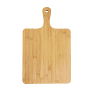 Bulk Plain Bamboo Cutting Cheese Board with Handle (Set of 6) | For Customized, Personalized Engraving Purpose | Wholesale Premium Bamboo Board (16" X 10")