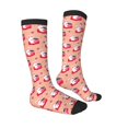 thumbnail image 3 of Picia Women Crew Soft Moisture-wicking Socks Bunny And Strawberry Pattern Design Cotton Socks, One Size fit All, 3 of 9