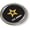 Semi-Flexible Aluminum Bezel, variant on BestLicensePlateFrames U.S. Army Star Logo 3D Domed Car Emblem Badge Sticker, Black, Flexible Design