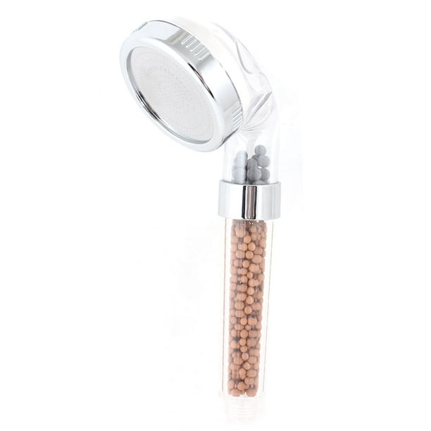 Unique Bargains Barthroom Clear Plastic Shell 3" Dia Filter Showerhead