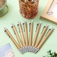 thumbnail image 4 of SATINIOR 200 Pcs Bamboo Ballpoint Pens, Wooden Retractable Ballpoint Pen, Black Ink, 1mm Pen, Sustainable, Stylish, Practical, Widely Applicable, 4 of 7