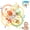 Brown, variant on Orzbow Sensory Teething Toys for Babies, Baby Montessori Toys 3-6-12-19 Months, Infant Teethers Relief Chew Toys, Silicone Baby Rattle Toys - Early Development Toy for Toddlers, BPA Free, Blue