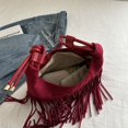 thumbnail image 4 of Axila Bag Hobo Crossbody Vintage Finger Tassel Gamuza para Mujeres, 4 of 7