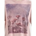 thumbnail image 4 of No Boundaries Washed Graphic Boyfriend Tee, Women's, 4 of 5