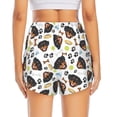 thumbnail image 4 of Goofa Rottweiler Printed Women 2 in 1 Running Shorts,Quick Dry Athletic Workout Shorts,High Waisted Athletic Shorts with Liner Pockets-Small, 4 of 9