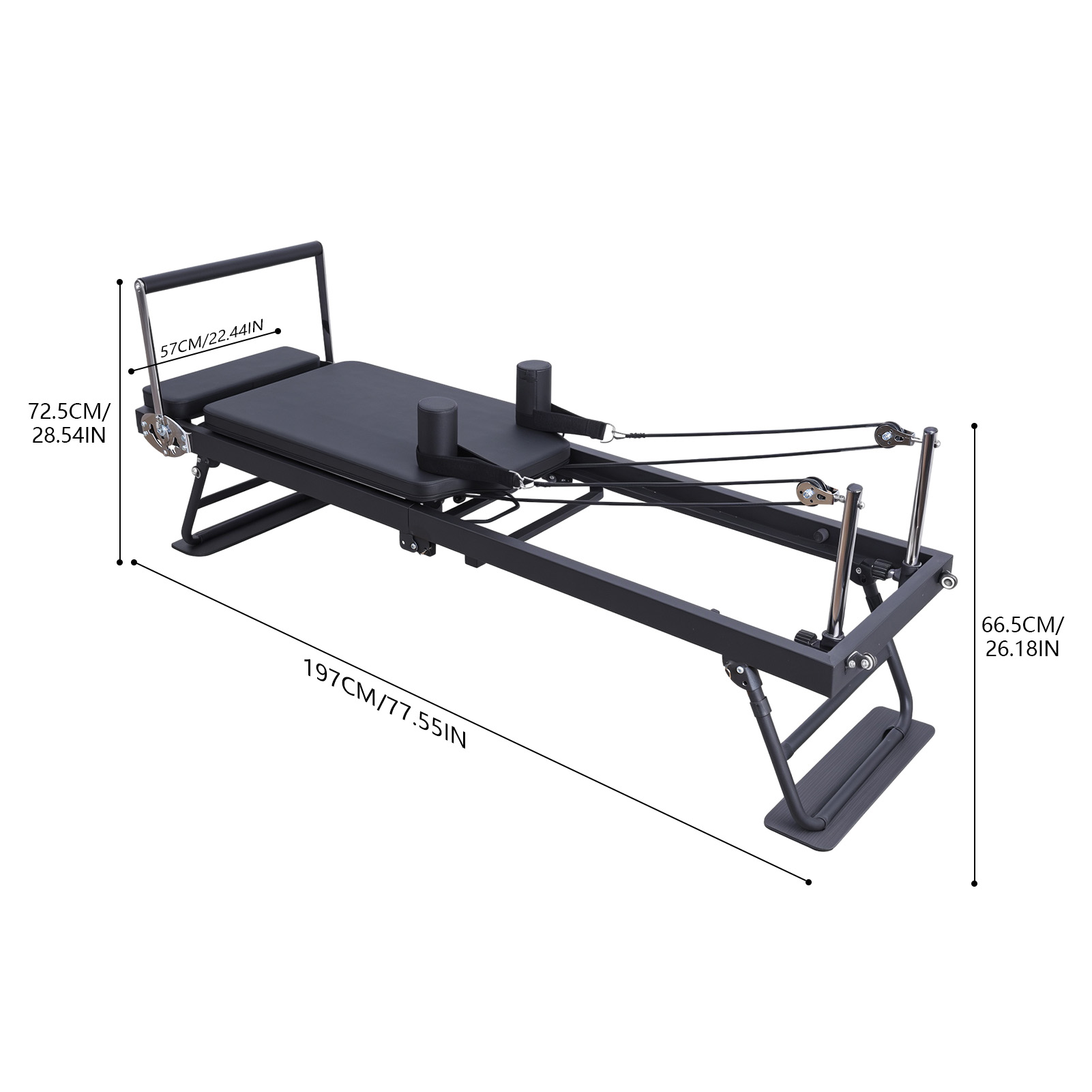 Hicess Pilates Reformer Machine Yoga Studio Bed Home Workout Pilates ...