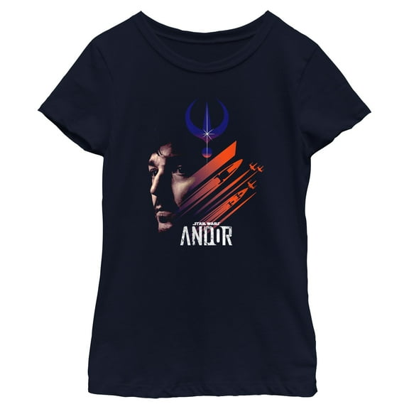Girls Star Wars: Andor Cassian and Spaceships T Shirt