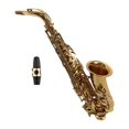thumbnail image 2 of Brass Saxophone Brass Material Eb Alto Saxophone for Performance for Beginners Experienced Players, 2 of 7
