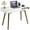 White, variant on EastVita Modern Simple Home Office Desk, Mid Century Modern Computer Writing Desk with Drawer Solid Wood Legs and Open Storage Cubby, Small Vanity Table Desk